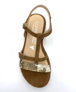 Sandale Plate En Nubuck Cognac | Petite Taille Femme | Softwaves Cognac -Women Calvin Klein Clothing popular shop 74210 pf nubuck cognac softwaves 4