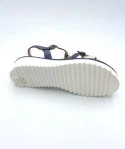 Sandale Plate Bleu Jeans En Nubuck | Petite Pointure Femme | Softwaves Jeans -Women Calvin Klein Clothing popular shop 74210 pf nubuck jeans softwaves 4