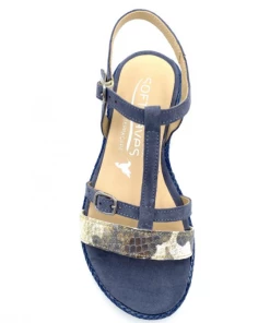 Sandale Plate Bleu Jeans En Nubuck | Petite Pointure Femme | Softwaves Jeans -Women Calvin Klein Clothing popular shop 74210 pf nubuck jeans softwaves 5