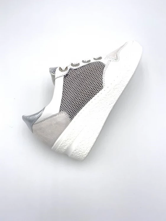 Basket Compensée à Lacets En Cuir Blanc | Petite Taille Femme | Softwaves Blanc 4 Basket Compensée à Lacets En Cuir Blanc | Petite Taille Femme | Softwaves Blanc – Image 4