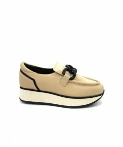 Mocassin Mode Sport Cuir | Petite Pointure Femme | Softwaves Creme