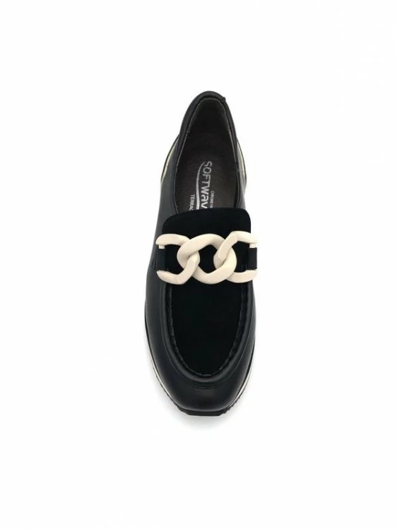 Mocassin Mode Sport Cuir | Petite Pointure Femme | Softwaves Noir 5 Mocassin Mode Sport Cuir | Petite Pointure Femme | Softwaves Noir – Image 5