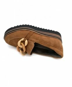 Mocassin En Cuir Cognac Compensé Avec Fantaisie | Petite Pointure Femme | Softwaves Cognac -Women Calvin Klein Clothing popular shop 83311 pf velours cuir cogn softwaves 2