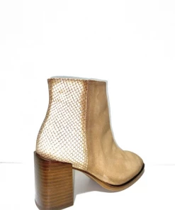 Bottine Bi Matière En Cuir Beige à Talon | Petite Pointure Femme | Softwaves Beige -Women Calvin Klein Clothing popular shop 84002 cuir suede cuir beig softwaves 2