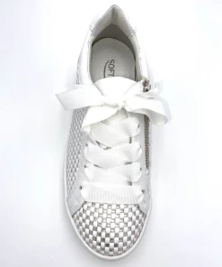 Sneaker Blanche à Lacets Blanc Et Argent En Cuir | Petite Taille Femme | Softwaves Blanc Argent 10 Sneaker Blanche à Lacets Blanc Et Argent En Cuir | Petite Taille Femme | Softwaves Blanc Argent -Women Calvin Klein Clothing popular shop 85002 cuir blanc argent softwaves 4