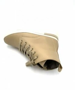 Boots à Lacets Et Zip En Cuir Crème | Petite Pointure Femme | Softwaves Creme -Women Calvin Klein Clothing popular shop 85106 pf cuir creme softwaves 2