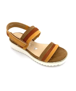 Sandale Plate à Velcro En Velours Cuir Orange | Petite Pointure Femme |Softwaves Orange -Women Calvin Klein Clothing popular shop 85202 velours cuir orange softwaves 4