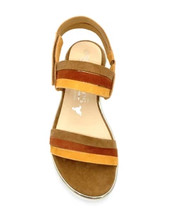 Sandale Plate à Velcro En Velours Cuir Orange | Petite Pointure Femme |Softwaves Orange -Women Calvin Klein Clothing popular shop 85202 velours cuir orange softwaves 5