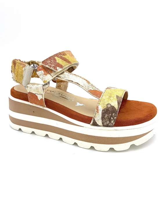 Sandale Compensée En Cuir Orange | Petite Taille Femme | Softwaves Orange 1 Sandale Compensée En Cuir Orange | Petite Taille Femme | Softwaves Orange