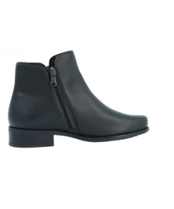 Boots Double Zip En Cuir Noir | Petite Taille Femme | Semler Noir -Women Calvin Klein Clothing popular shop amy 8018 cuir noir semler 2