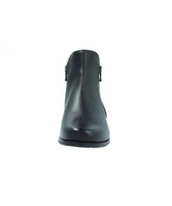 Boots Double Zip En Cuir Noir | Petite Taille Femme | Semler Noir -Women Calvin Klein Clothing popular shop amy 8018 cuir noir semler 3