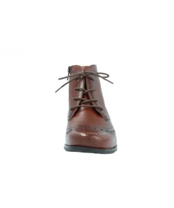 Bottine Bout Fleuri En Cuir Cognac | Petite Pointure Femme | Semler Cognac -Women Calvin Klein Clothing popular shop amy 8038 cuir cognac semler 3