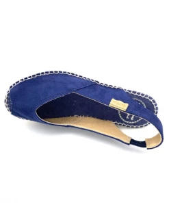 Espadrille En Velours Cuir Marine à Talon Compensé | Petite Taille Femme | Toni Pons Marine -Women Calvin Klein Clothing popular shop bernia velours cuir marine toni pons 2