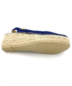 Espadrille En Velours Cuir Marine à Talon Compensé | Petite Taille Femme | Toni Pons Marine -Women Calvin Klein Clothing popular shop bernia velours cuir marine toni pons 4