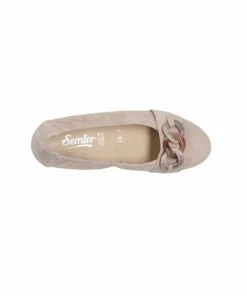 Semler Escarpin Trotteur Cleo 4660 Creme -Women Calvin Klein Clothing popular shop cleo 4660 chevre velours cre semler 4