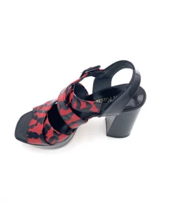 Sandale à Talon Haut En Cuir Noir Et Rouge | Petite Pointure Femme | ELLEN KASSEL Noir Rouge 7 Sandale à Talon Haut En Cuir Noir Et Rouge | Petite Pointure Femme | ELLEN KASSEL Noir Rouge -Women Calvin Klein Clothing popular shop d 3644 cuir noir rouge ellen kassel 2