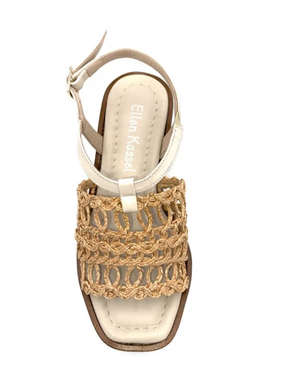 Sandale Compensée En Cuir Beige | Petite Pointure Femme | Ellen Kassel Beige 7 Sandale Compensée En Cuir Beige | Petite Pointure Femme | Ellen Kassel Beige – Image 7