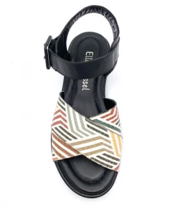 Ellen Kassel Sandale Fantaisie Plateau Noir D-4602 Noir Multi -Women Calvin Klein Clothing popular shop d 4602 cuir noir multi ellen kassel 5