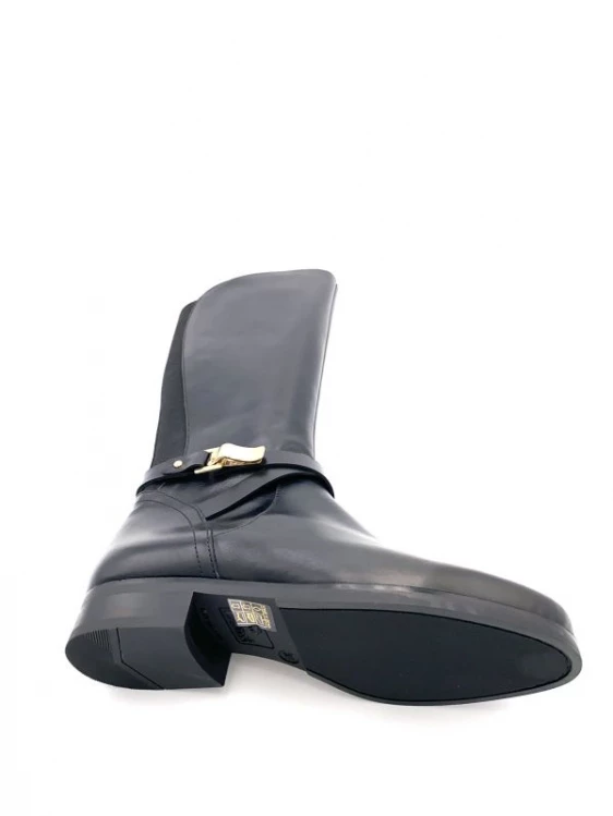 Botte Cavalière En Cuir Noir Avec Boucle Fantaisie | Petite Taille Femme | Ellen Kassel Noir 4 Botte Cavalière En Cuir Noir Avec Boucle Fantaisie | Petite Taille Femme | Ellen Kassel Noir – Image 4