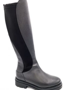 Botte Mode En Cuir Noir | Petite Taille Femme | Ellen Kassel Noir