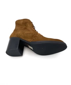 Bottine à Lacets En Nubuck Cognac à Talon | Petite Pointure Femme | Ellen Kassel Cognac -Women Calvin Klein Clothing popular shop d 5024 nubuck cognac ellen kassel 3