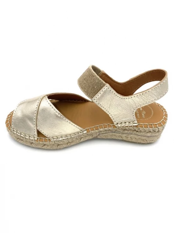 Espadrille En Cuir Platine à élastique | Petite Taille Femme | Toni Pons Platine 2 Espadrille En Cuir Platine à élastique | Petite Taille Femme | Toni Pons Platine – Image 2