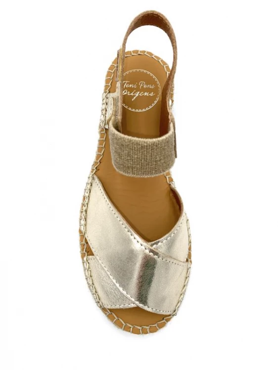 Espadrille En Cuir Platine à élastique | Petite Taille Femme | Toni Pons Platine 4 Espadrille En Cuir Platine à élastique | Petite Taille Femme | Toni Pons Platine – Image 4