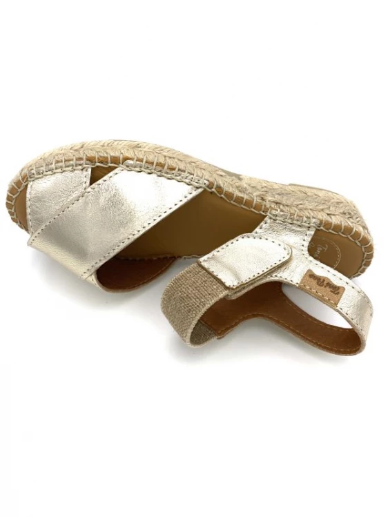 Espadrille En Cuir Platine à élastique | Petite Taille Femme | Toni Pons Platine 5 Espadrille En Cuir Platine à élastique | Petite Taille Femme | Toni Pons Platine – Image 5