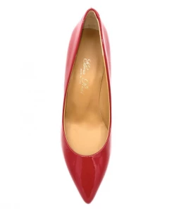 Escarpin à Talon En Cuir Vernis Rouge | Petite Pointure Femme | Elena Ricci Rouge -Women Calvin Klein Clothing popular shop escarpin incontournable 66041 5