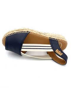 Espadrille Ouverte En Cuir Marine Et élastique | Petite Pointure Femme | Toni Pons Marine -Women Calvin Klein Clothing popular shop estel sw cuir marine toni pons 2