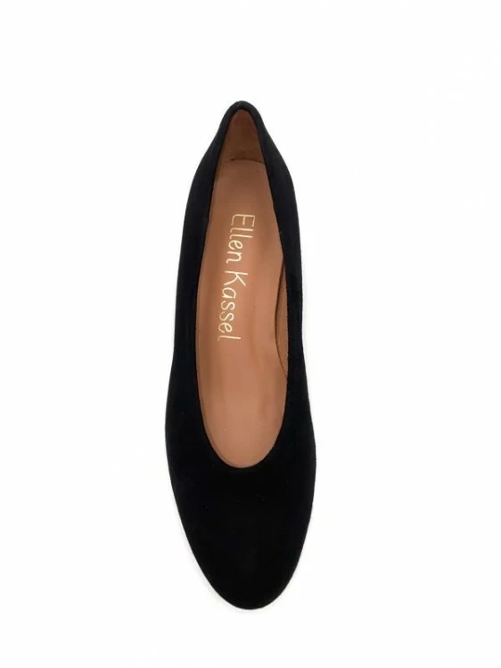 Escarpin Trotteur Couvrant En Cuir Suédé Noir | Petite Taille Femme | Ellen Kassel Noir 6 Escarpin Trotteur Couvrant En Cuir Suédé Noir | Petite Taille Femme | Ellen Kassel Noir – Image 6