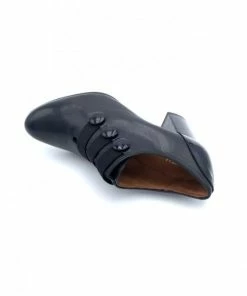 Mocassin élastique à Talon En Cuir Noir | Petite Pointure Femme | Ellen Kassel Noir -Women Calvin Klein Clothing popular shop f2952 cuir brillant noir ellen kassel 2