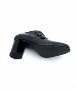 Mocassin élastique à Talon En Cuir Noir | Petite Pointure Femme | Ellen Kassel Noir -Women Calvin Klein Clothing popular shop f2952 cuir brillant noir ellen kassel 3