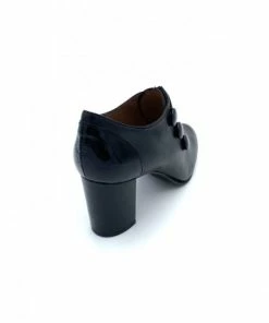 Mocassin élastique à Talon En Cuir Noir | Petite Pointure Femme | Ellen Kassel Noir -Women Calvin Klein Clothing popular shop f2952 cuir brillant noir ellen kassel 4