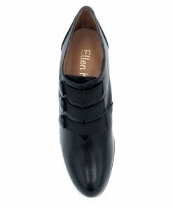 Mocassin élastique à Talon En Cuir Noir | Petite Pointure Femme | Ellen Kassel Noir -Women Calvin Klein Clothing popular shop f2952 cuir brillant noir ellen kassel 5