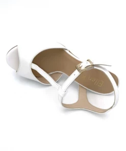 Sandale Salomé En Cuir Blanc Irisé à Talon | Petite Pointure Femme | Ellen Kassel Blanc Irisé -Women Calvin Klein Clothing popular shop f3277 cuir blanc irise ellen kassel 2