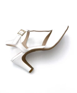 Sandale Salomé En Cuir Blanc Irisé à Talon | Petite Pointure Femme | Ellen Kassel Blanc Irisé -Women Calvin Klein Clothing popular shop f3277 cuir blanc irise ellen kassel 4