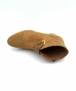 Bottine En Velours Cuir Cognac | Petite Taille Femme | Ellen Kassel Cognac -Women Calvin Klein Clothing popular shop f3511 velours cuir cognac ellen kassel 2