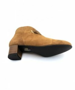 Bottine En Velours Cuir Cognac | Petite Taille Femme | Ellen Kassel Cognac -Women Calvin Klein Clothing popular shop f3511 velours cuir cognac ellen kassel 3