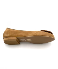 Ballerine à Fleurs Cognac En Velours | Petite Taille Femme |Ellen Kassel Cognac -Women Calvin Klein Clothing popular shop f3672 velours cuir cognac ellen kassel 2