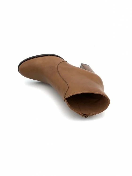 Bottine à Talon En Cuir Cognac | Petite Pointure Femme | Ellen Kassel Cognac 3 Bottine à Talon En Cuir Cognac | Petite Pointure Femme | Ellen Kassel Cognac – Image 3