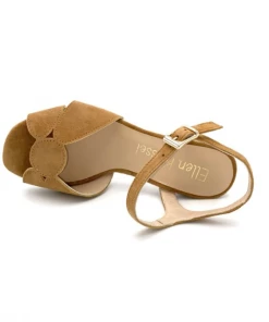 Sandale Talon Cognac En Cuir Suédé | Petite Taille Femme| Ellen Kassel Cognac -Women Calvin Klein Clothing popular shop f4125 suede cognac ellen kassel 2