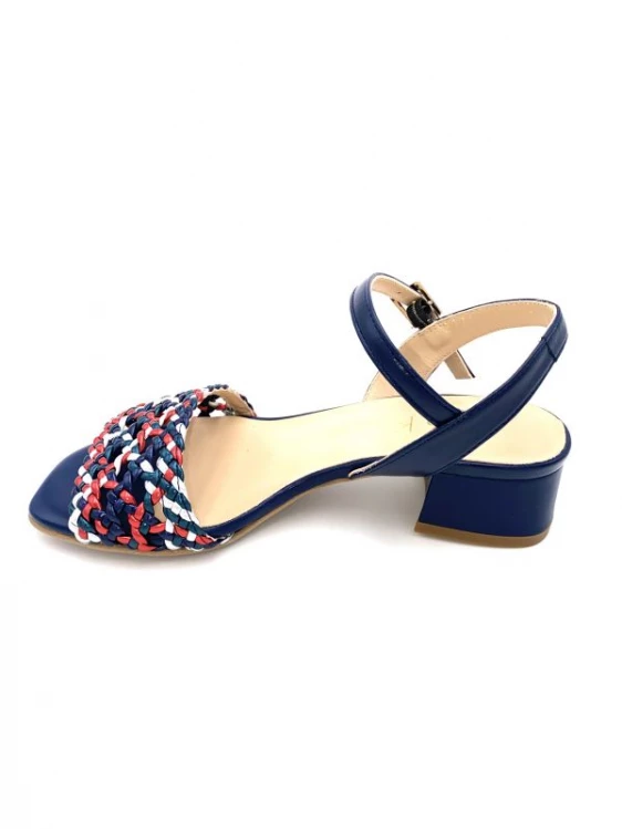 Chaussure Sandale à Talon Tressé En Cuir Marine | Petite Pointure Femme | Ellen Kassel Marine 3 Chaussure Sandale à Talon Tressé En Cuir Marine | Petite Pointure Femme | Ellen Kassel Marine – Image 3