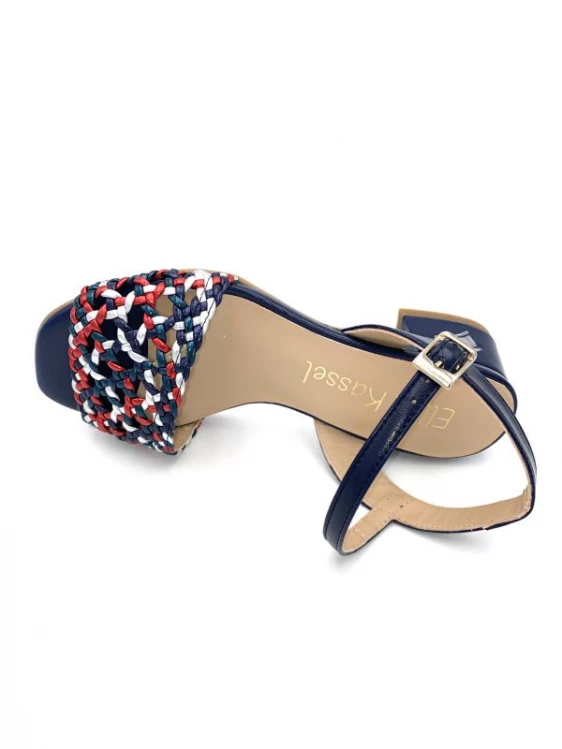 Chaussure Sandale à Talon Tressé En Cuir Marine | Petite Pointure Femme | Ellen Kassel Marine 5 Chaussure Sandale à Talon Tressé En Cuir Marine | Petite Pointure Femme | Ellen Kassel Marine – Image 5