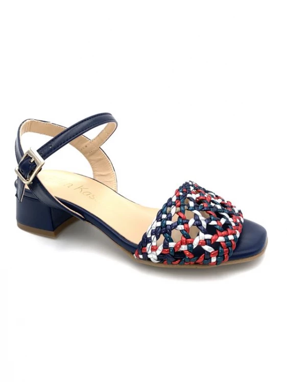 Chaussure Sandale à Talon Tressé En Cuir Marine | Petite Pointure Femme | Ellen Kassel Marine 6 Chaussure Sandale à Talon Tressé En Cuir Marine | Petite Pointure Femme | Ellen Kassel Marine – Image 6