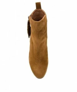 Bottine Avec Zip Fantaisie | Petite Taille Femme | ELLEN KASSEL Cognac -Women Calvin Klein Clothing popular shop f4515 nubuck cognac ellen kassel 3