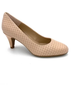 Escarpin à Talon En Cuir Imprimé Nude | Petite Taille Femme | Ellen Kassel Nude