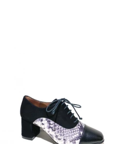 Richelieu Habillé Sur Talon En Cuir Suédé Noir | Petite Pointure Femme | Ellen Kassel Noir