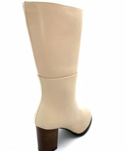 Mi- Botte 3/4 Mollet En Cuir | Petite Taille Femme | ELLEN KASSEL Creme 6 Mi- Botte 3/4 Mollet En Cuir | Petite Taille Femme | ELLEN KASSEL Creme -Women Calvin Klein Clothing popular shop ft4208 cuir creme ellen kassel 2