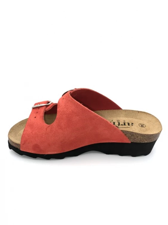 Mule Réglable Gadin Rouge En Velours Cuir | Petite Taille Femme | Artika Rouge 3 Mule Réglable Gadin Rouge En Velours Cuir | Petite Taille Femme | Artika Rouge – Image 3